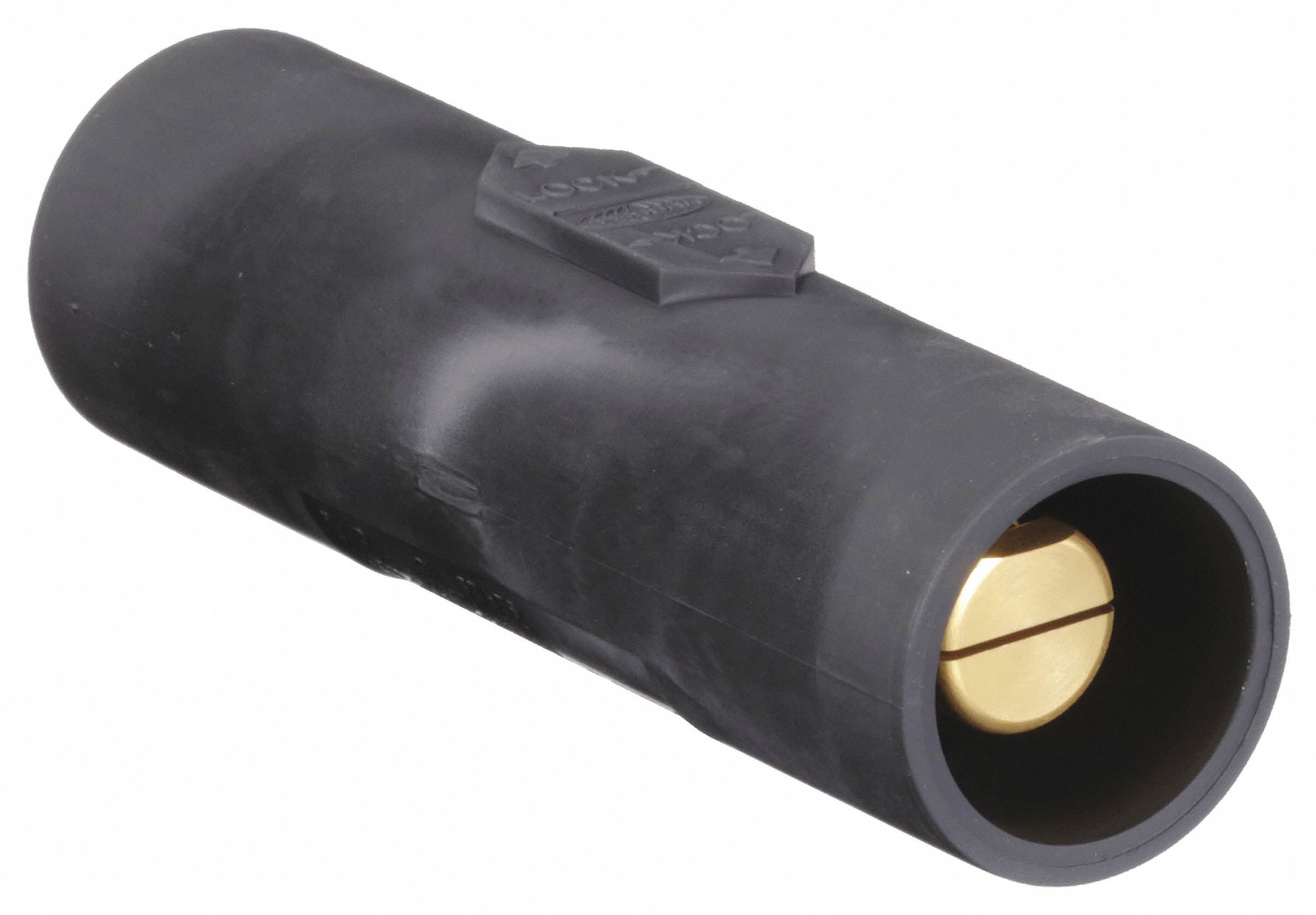 Double Connector: Male-Male, 400 A, Black