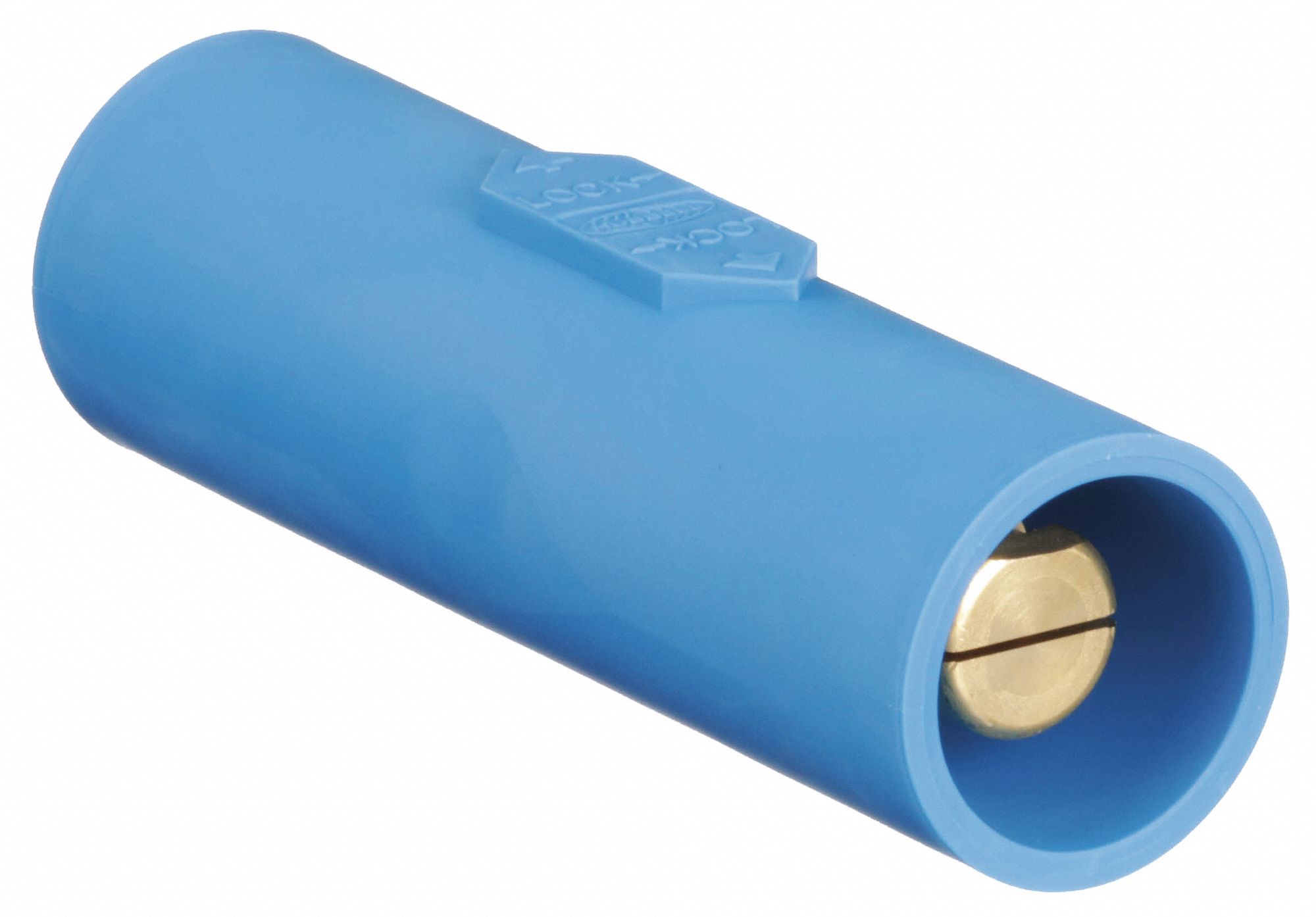 Double Connector: Male-Male, 400 A, Blue