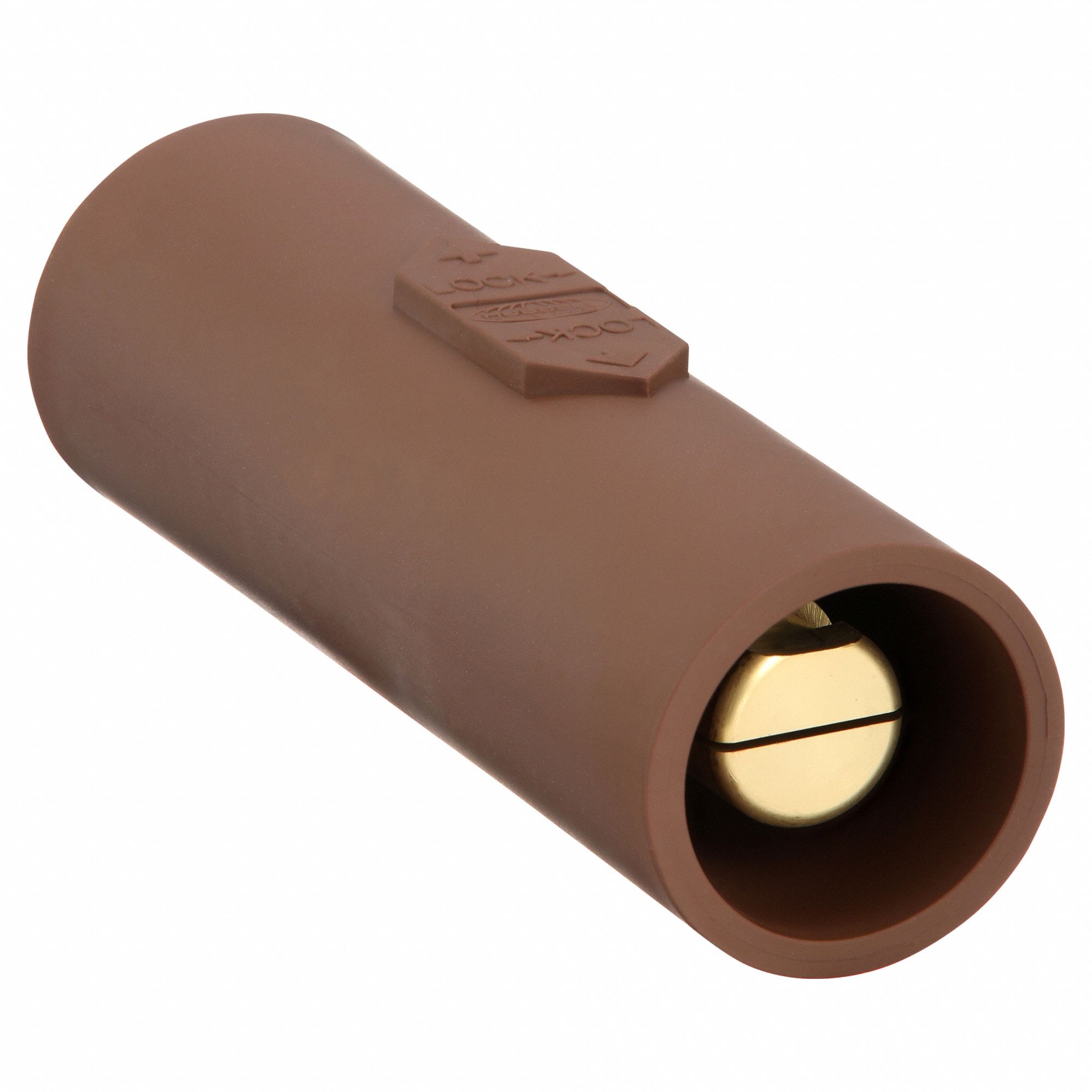 Double Connector: Male-Male, 400 A, Brown