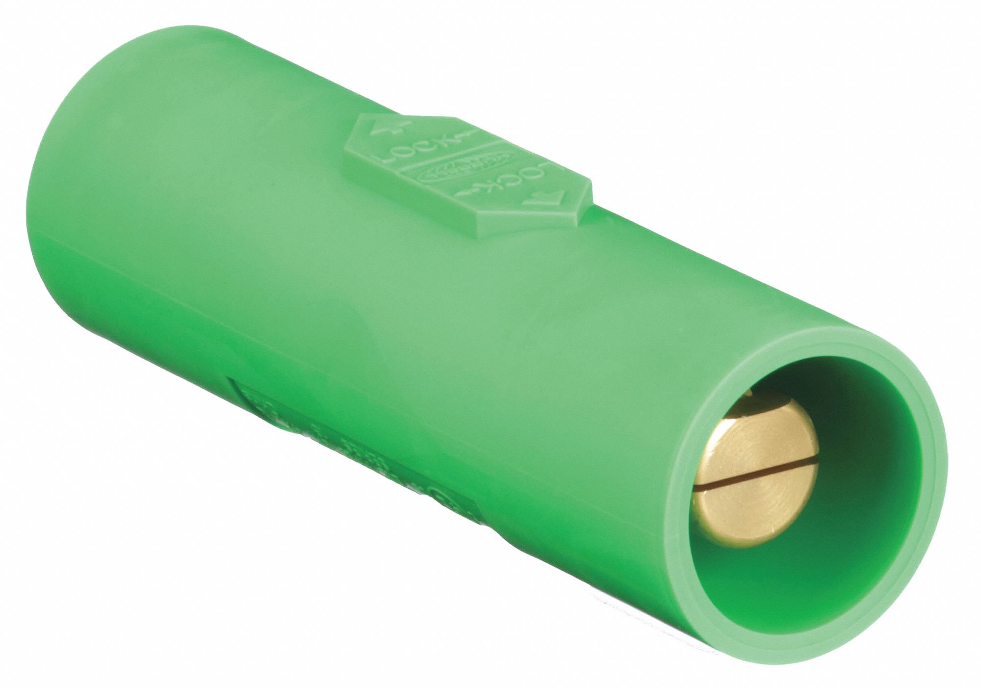 Double Connector: Male-Male, 400 A, Green