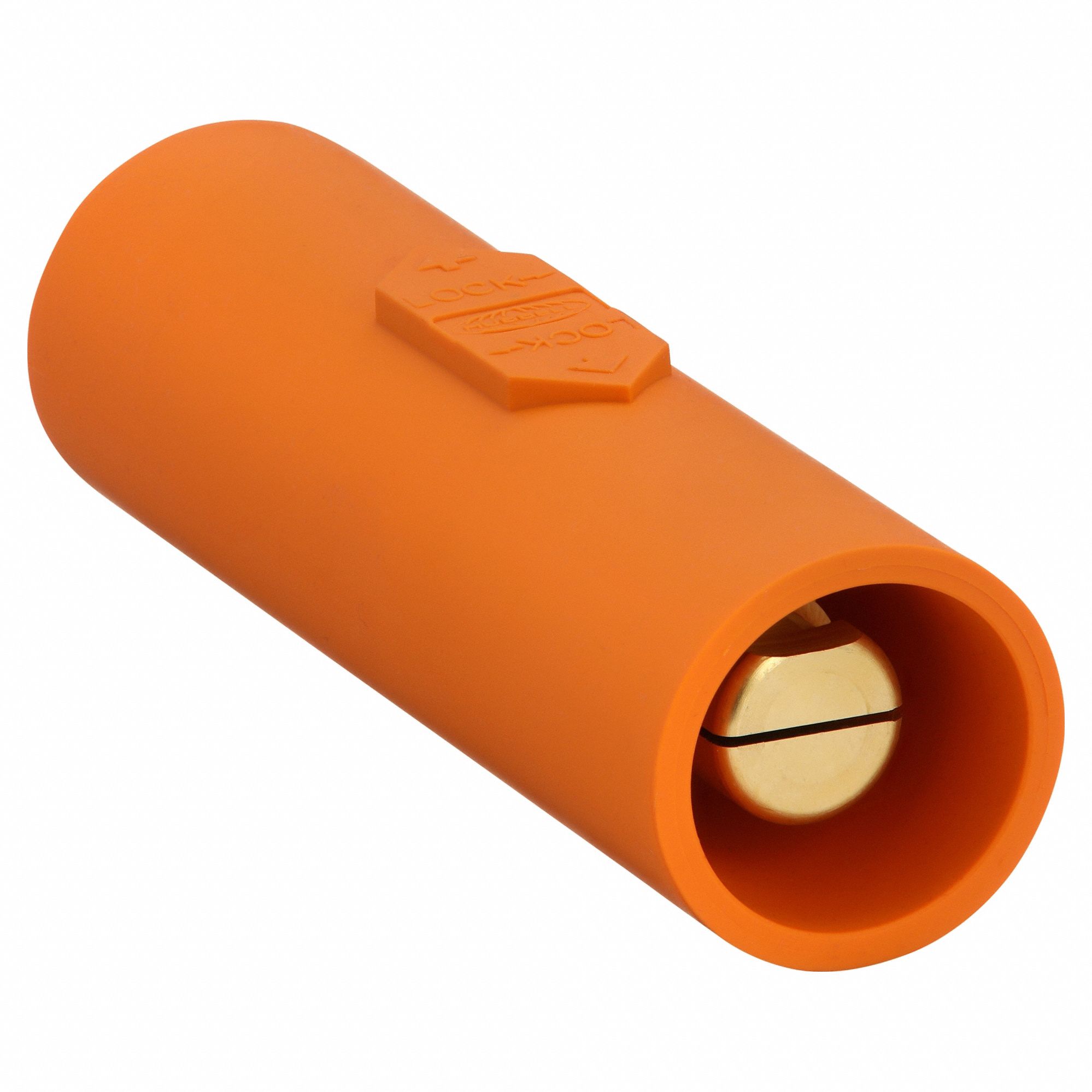 Double Connector: Male-Male, 400 A, Orange