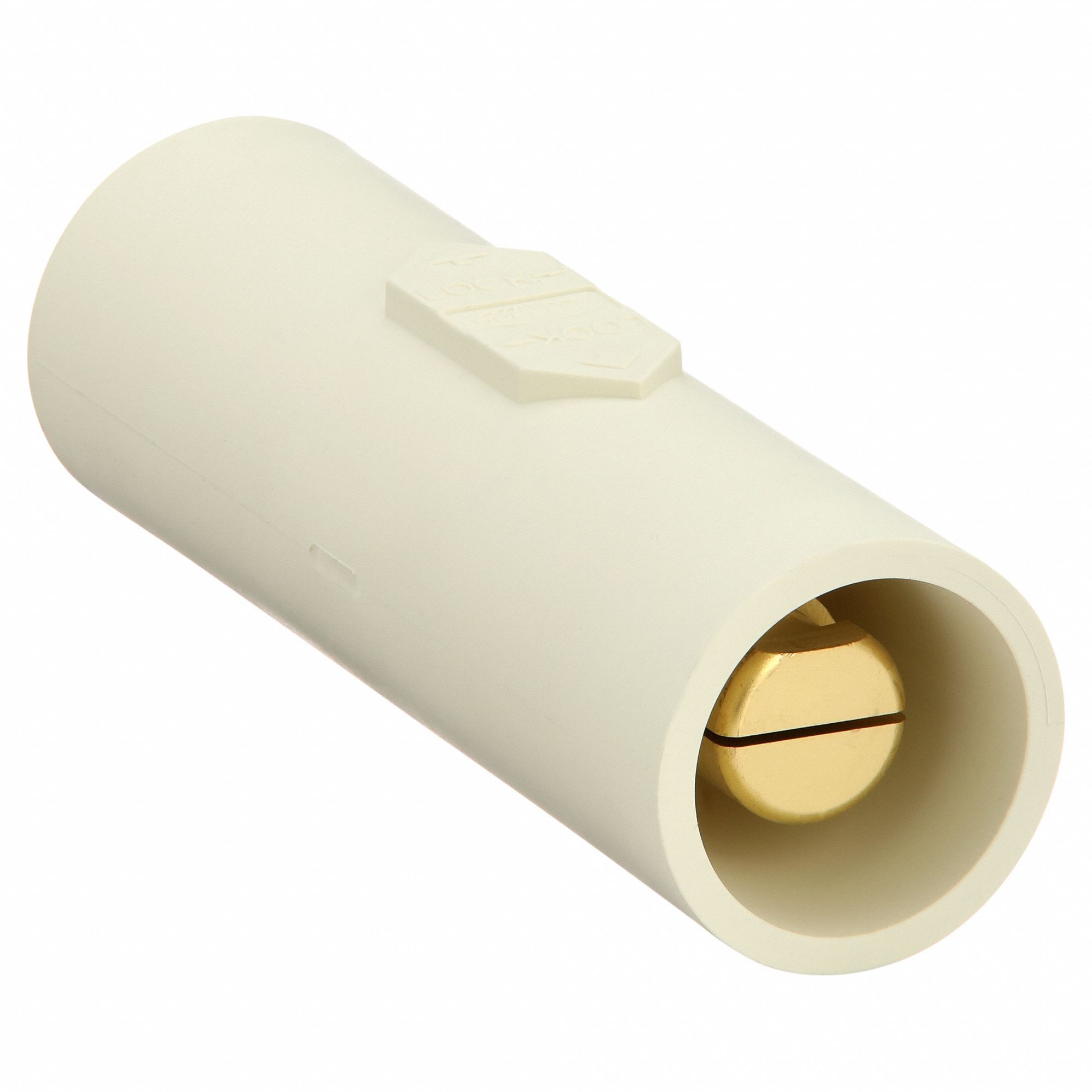 Double Connector: Male-Male, 400 A, White