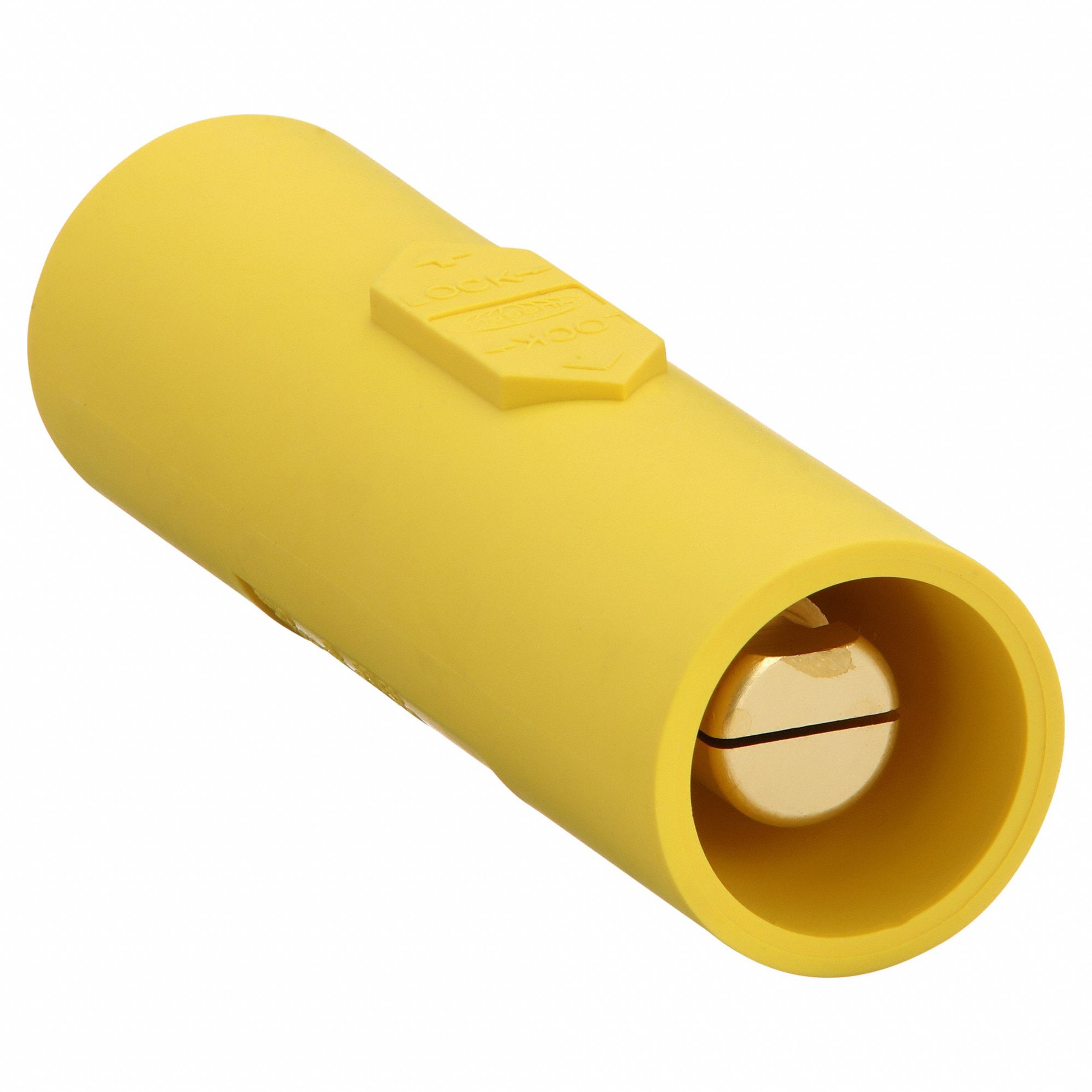 Double Connector: Male-Male, 400 A, Yellow