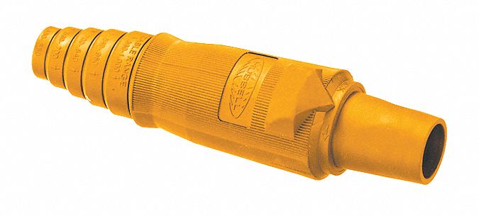 Single Pole Connector Body: 400 A, Female Connectors, Orange