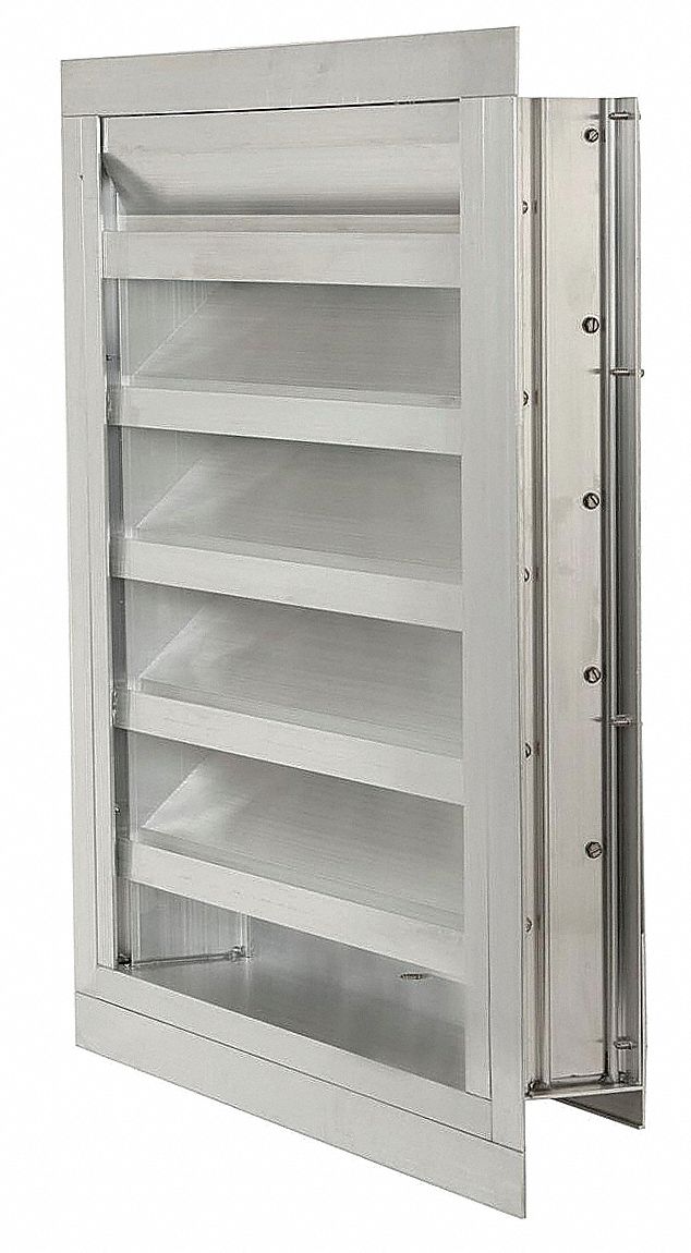 LOUVER DAMPER,60 H X 42 W,ALUMINUM