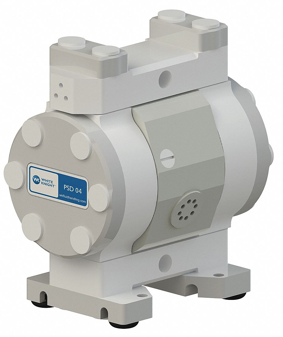 Double Diaphragm Pump: 1/4 in Inlet/Outlet Size, NPT Connection, 4.3 gpm Max. Flow