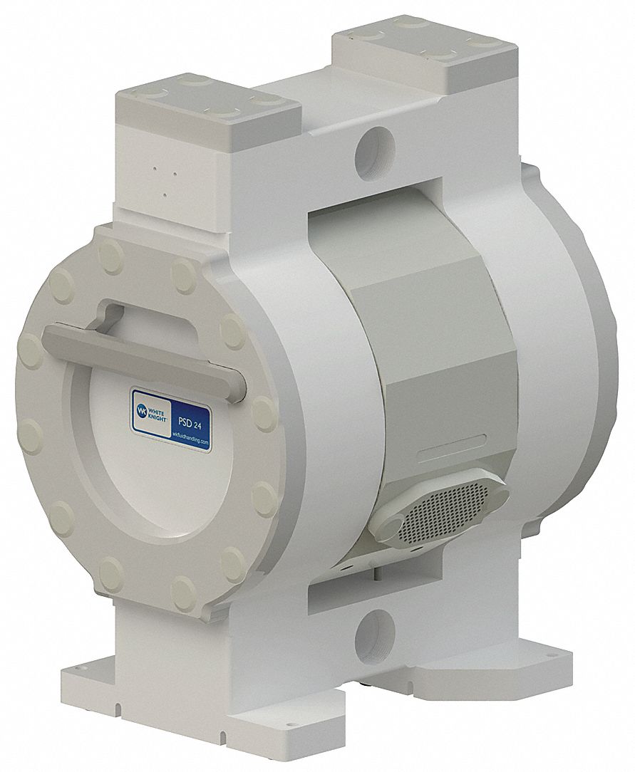Double Diaphragm Pump: 1 1/4 in Inlet/Outlet Size, NPT Connection, 85.2 gpm Max. Flow