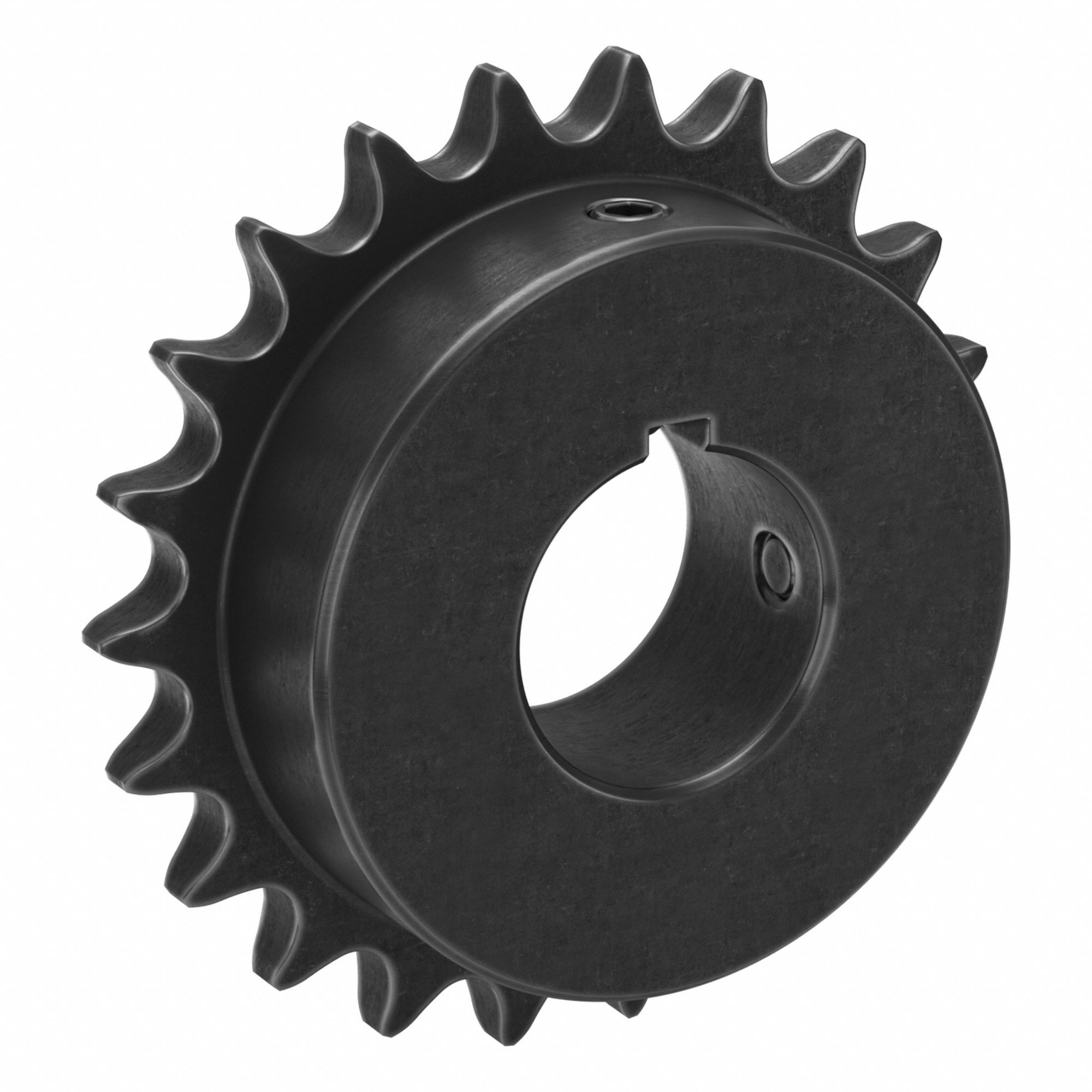 Single Strand Sprocket: 40, For 1/2 in Chain Pitch, 1 1/4 in Bore Dia, 22 Teeth, Steel