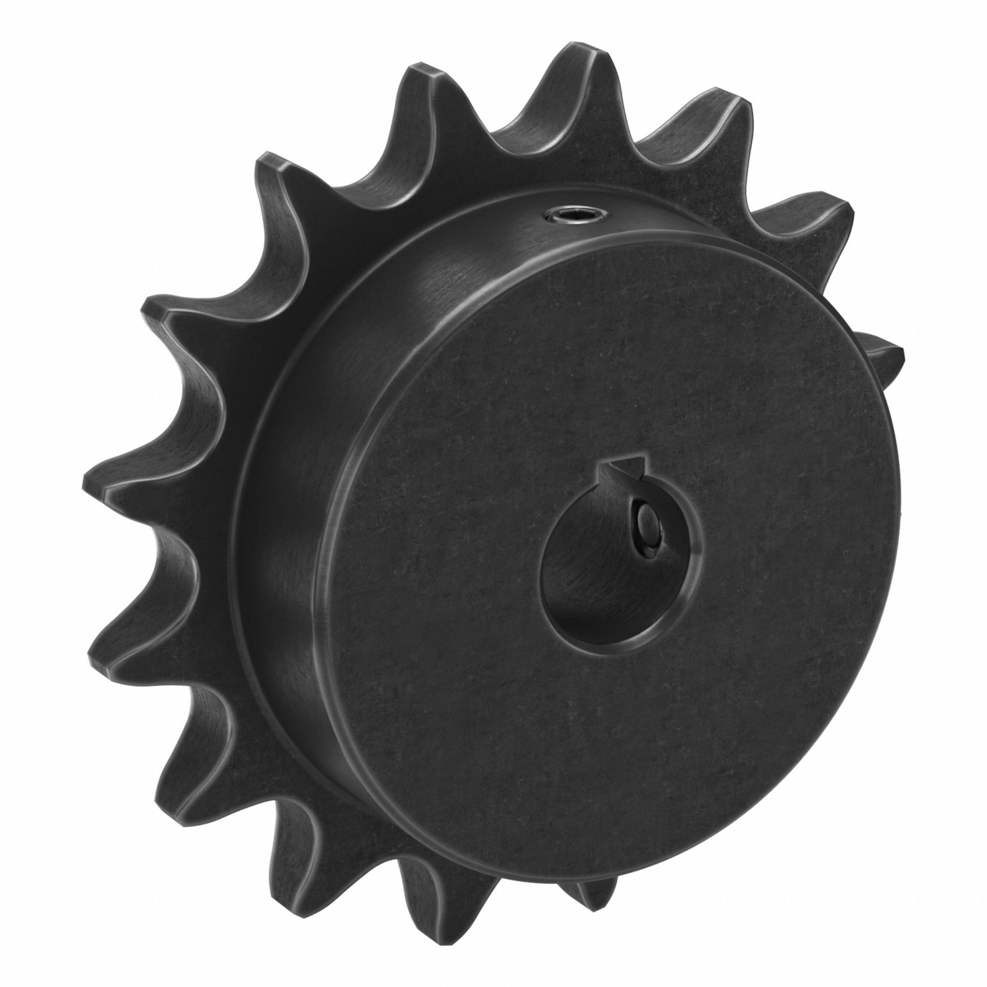 Single Strand Sprocket: 50, For 5/8 in Chain Pitch, 5/8 in Bore Dia, 16 Teeth, Steel