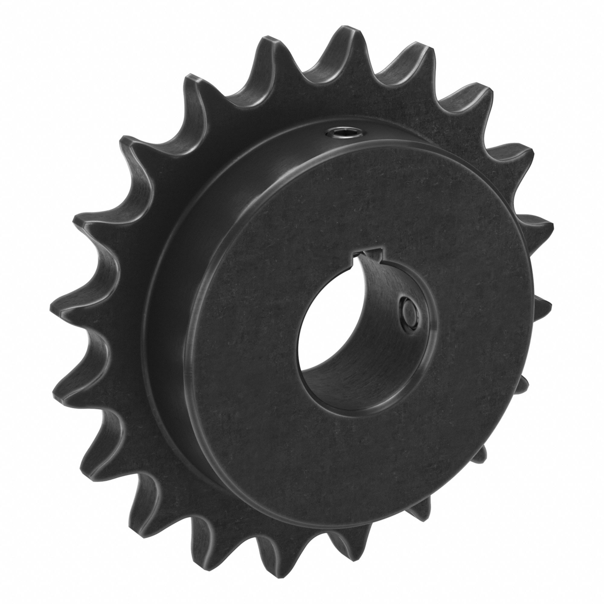 Single Strand Sprocket: 50, For 5/8 in Chain Pitch, 1 1/8 in Bore Dia, 20 Teeth, Steel