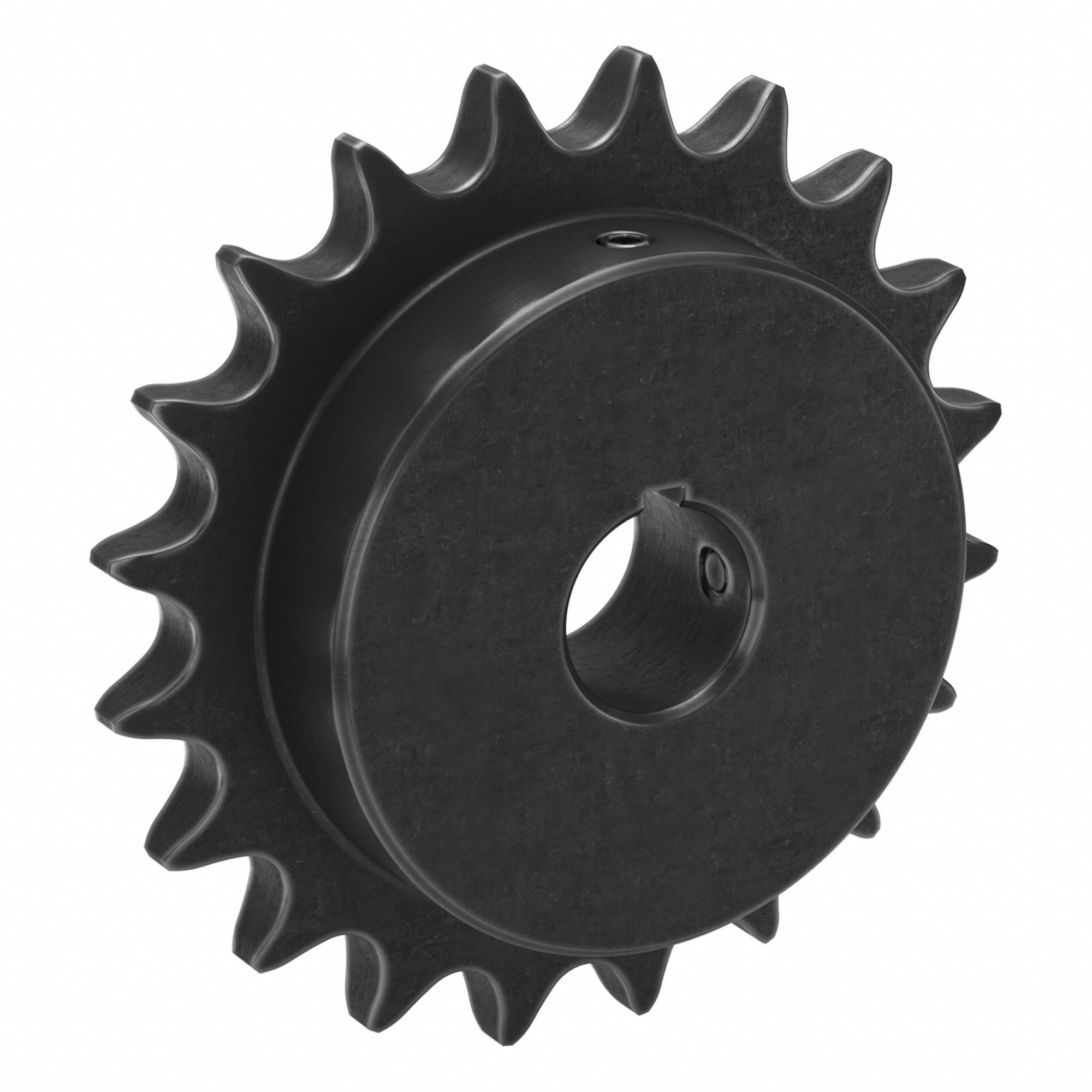 Single Strand Sprocket: 50, For 5/8 in Chain Pitch, 7/8 in Bore Dia, 20 Teeth, Steel