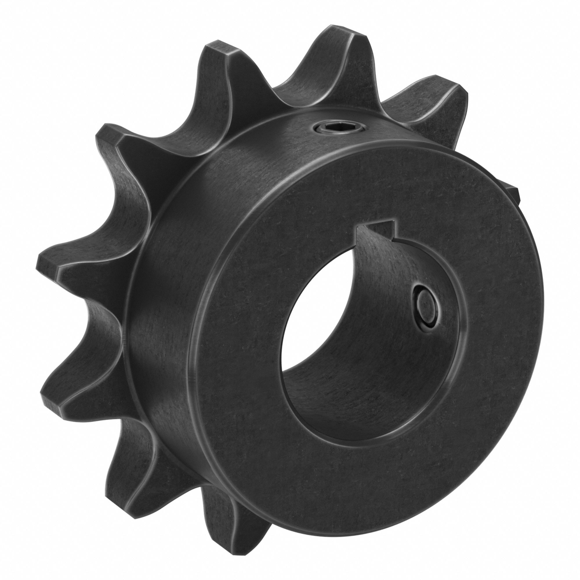 Single Strand Sprocket: 60, For 3/4 in Chain Pitch, 1 3/16 in Bore Dia, 12 Teeth, Steel