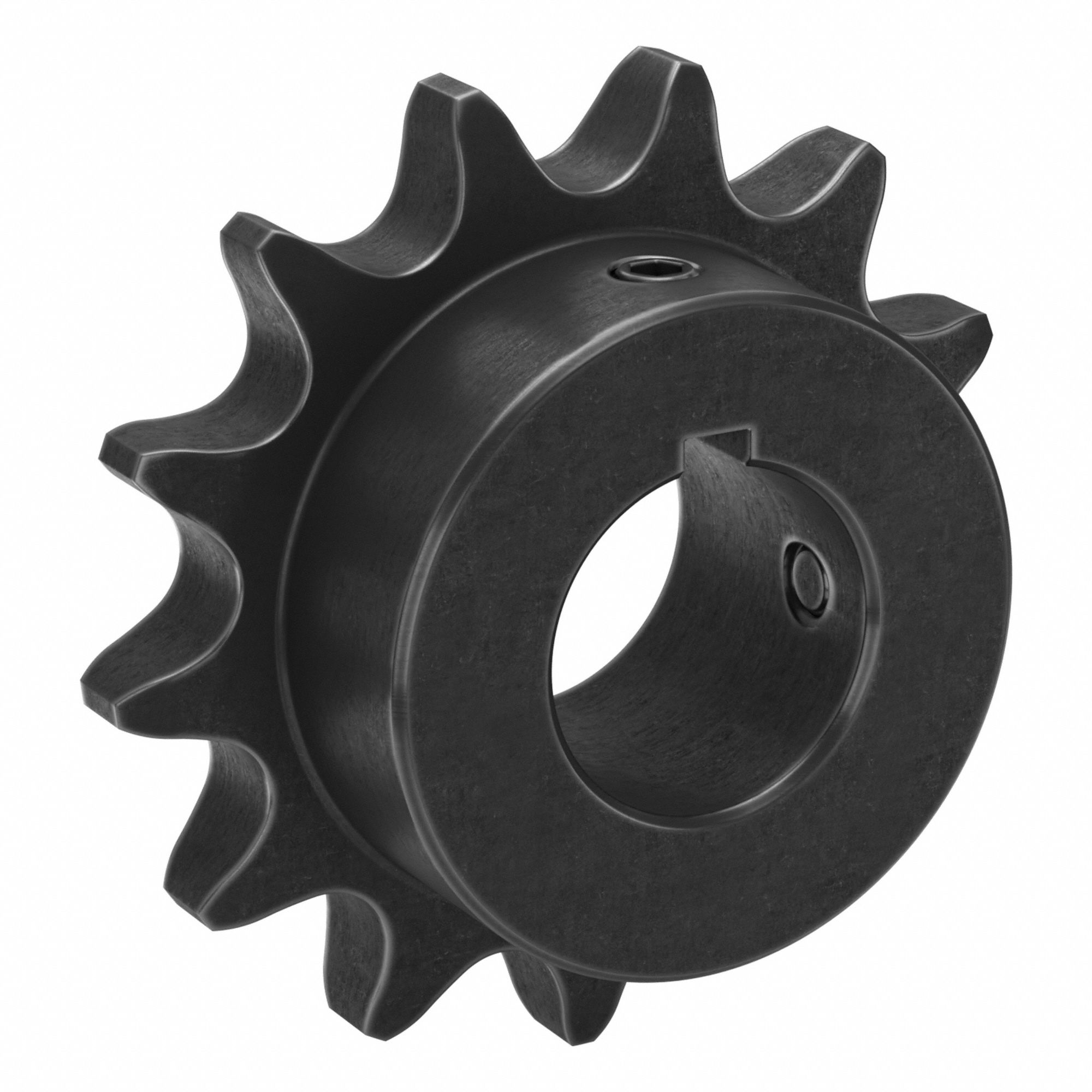 Single Strand Sprocket: 60, For 3/4 in Chain Pitch, 1 3/16 in Bore Dia, 13 Teeth, Steel