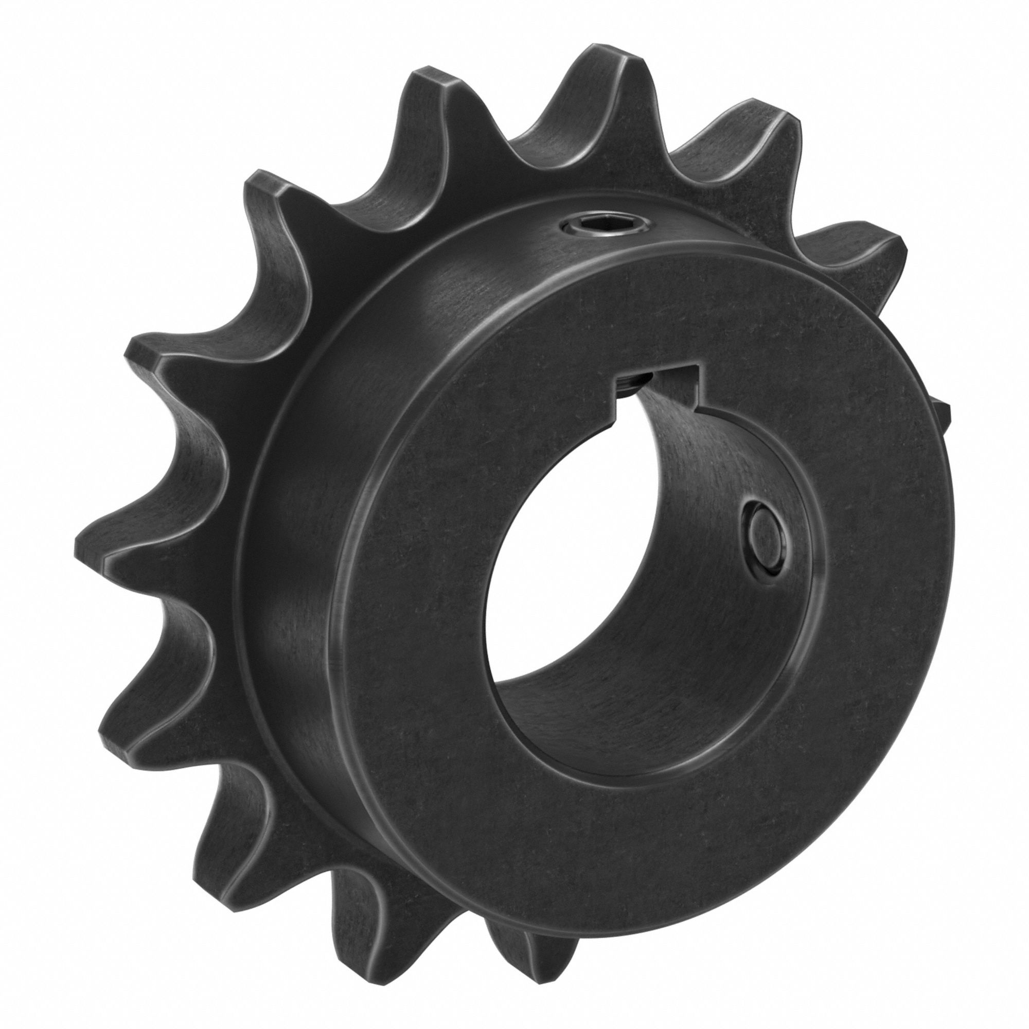 Single Strand Sprocket: 60, For 3/4 in Chain Pitch, 1 1/2 in Bore Dia, 15 Teeth, Steel