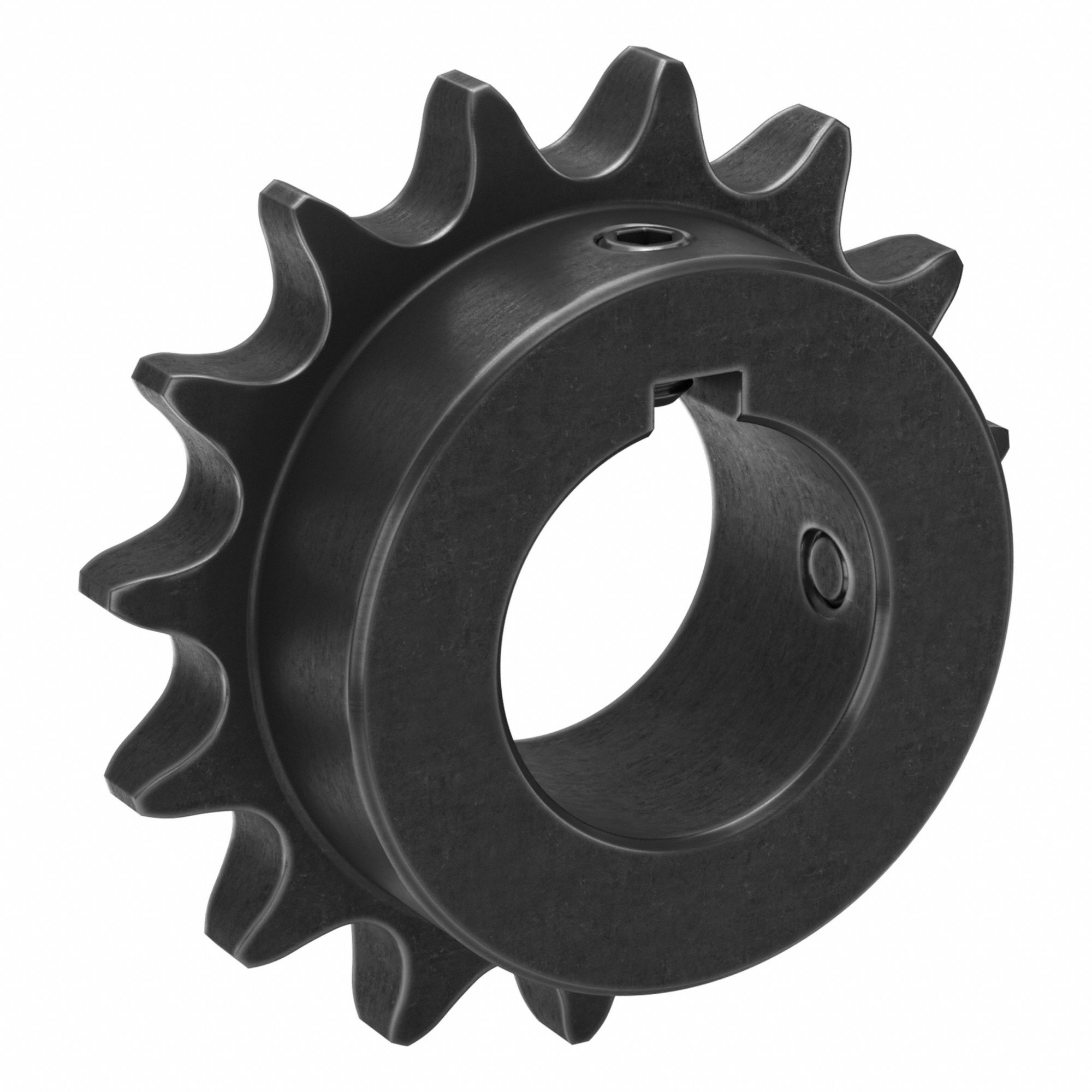 Single Strand Sprocket: 60, For 3/4 in Chain Pitch, 1 5/8 in Bore Dia, 15 Teeth, Steel
