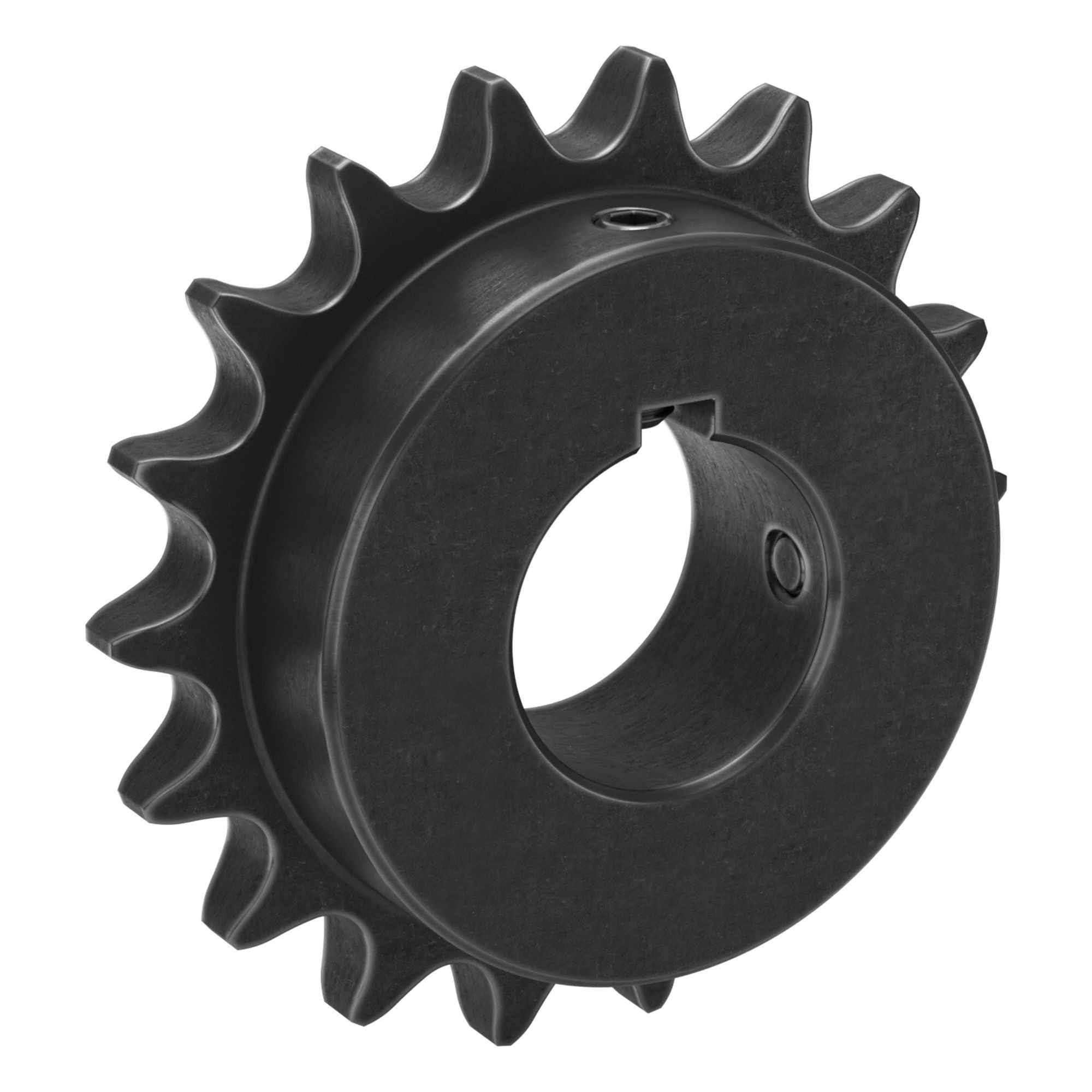 Single Strand Sprocket: 60, For 3/4 in Chain Pitch, 1 5/8 in Bore Dia, 18 Teeth, Steel