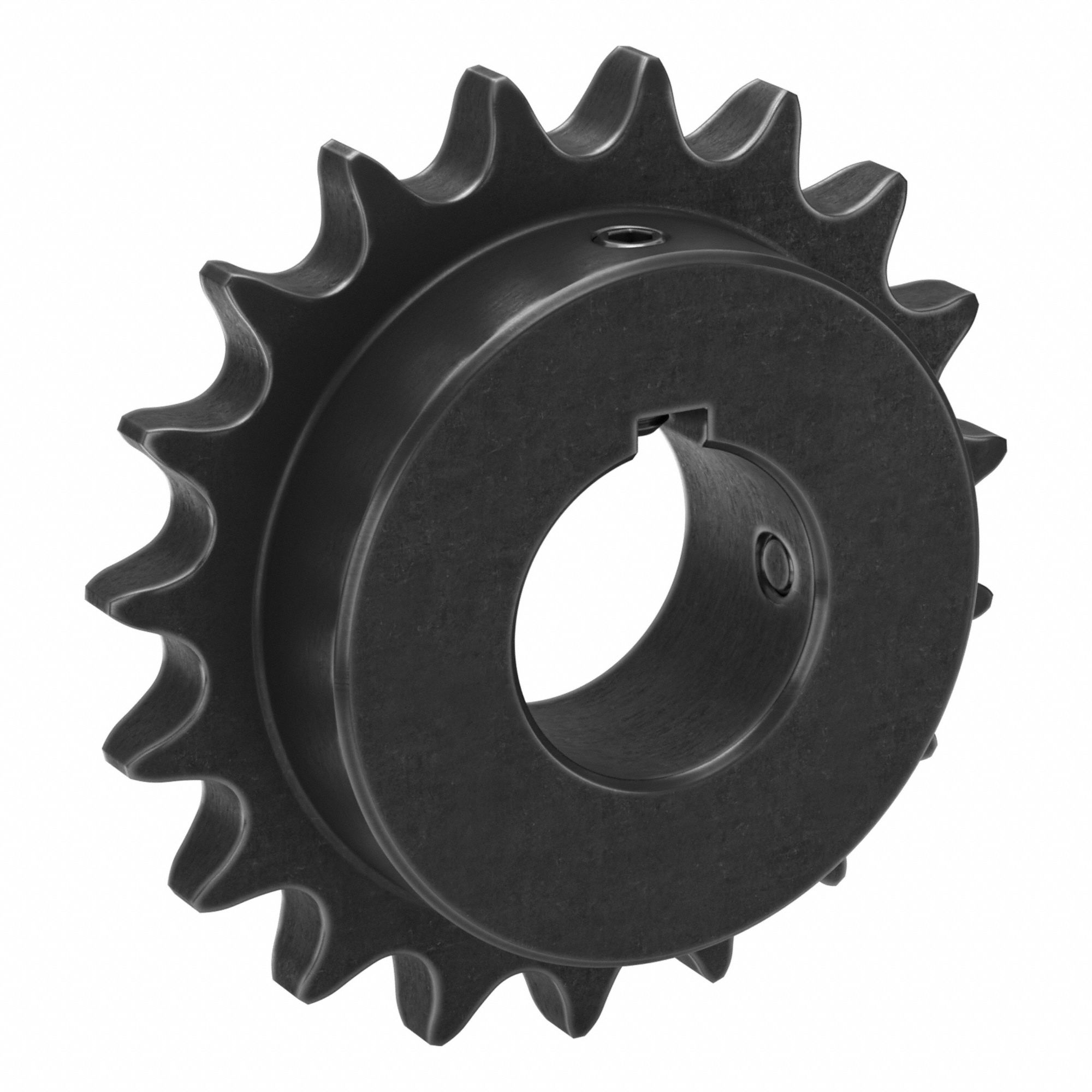 Single Strand Sprocket: 60, For 3/4 in Chain Pitch, 1 5/8 in Bore Dia, 19 Teeth, Steel