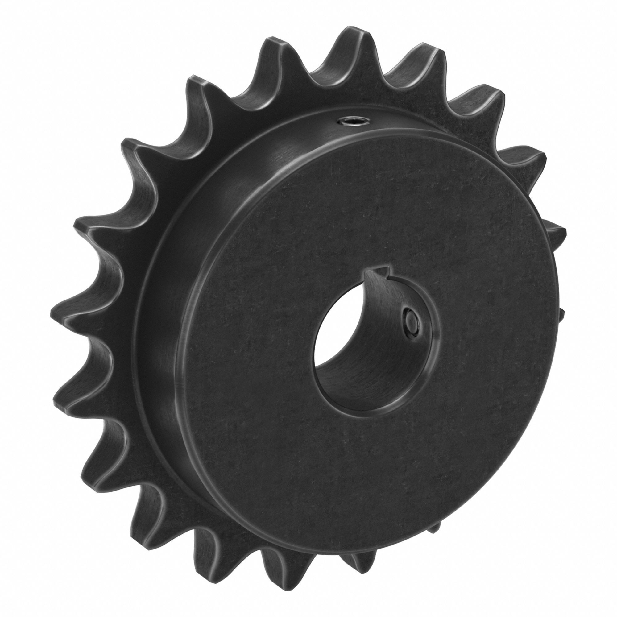 Single Strand Sprocket: 60, For 3/4 in Chain Pitch, 1 3/16 in Bore Dia, 20 Teeth, Steel