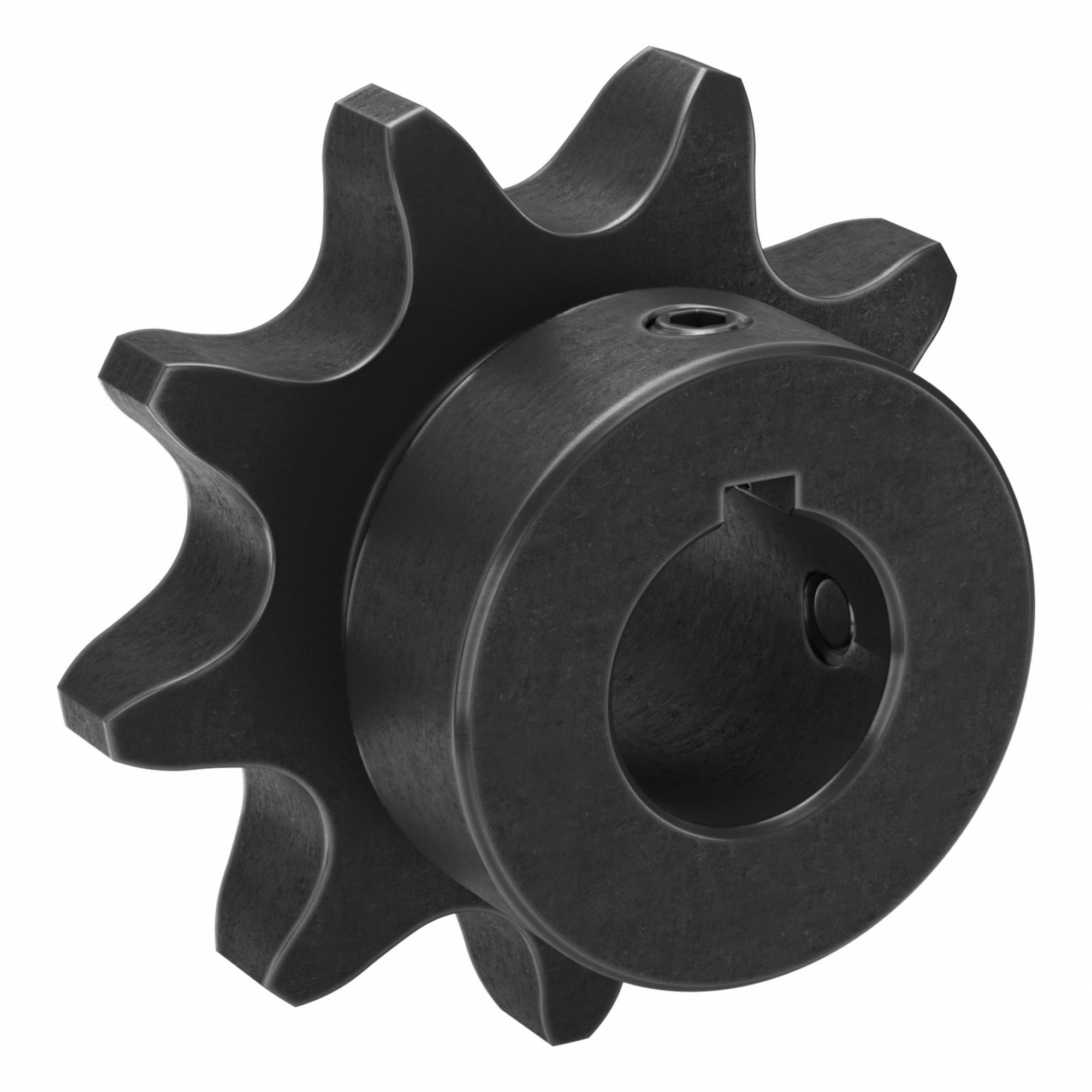 Single Strand Sprocket: 60, For 3/4 in Chain Pitch, 3/4 in Bore Dia, 9 Teeth, Steel
