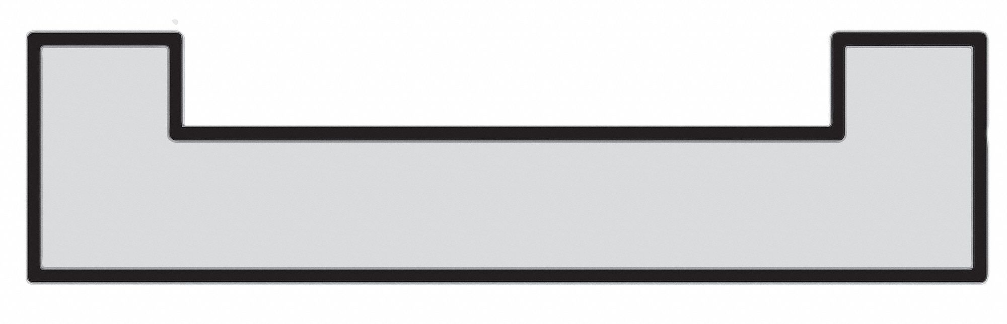 FENNER DRIVES Chain Guide For Chain 2060, Double Pitch, Black UHMWPE