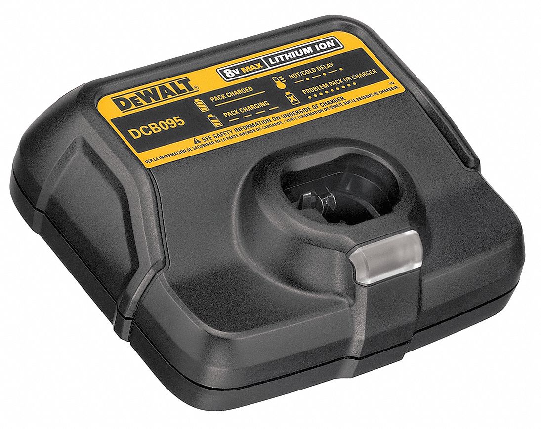 DEWALT Battery Charger DEWALT®, SinglePort Charging, For 8V, LiIon