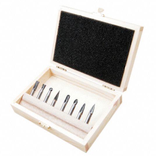 Carbide Bur Set, Number of Pieces 8 - Grainger