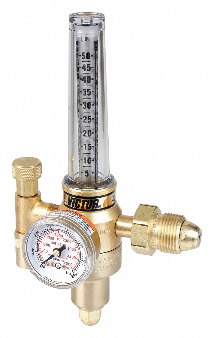 VICTOR Argon, Carbon Dioxide, Flowmeter Regulator, CGA580, Single