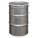 TRANSPORT DRUM, STAINLESS STEEL, 55 GAL, BOLT RING, GREY/GREY, TYPE 304, ST5501