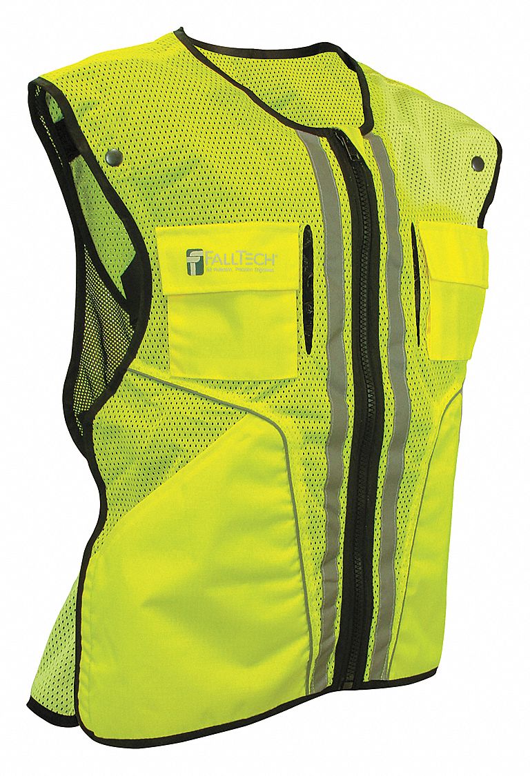 Construction Safety Vest, Lime, S/M