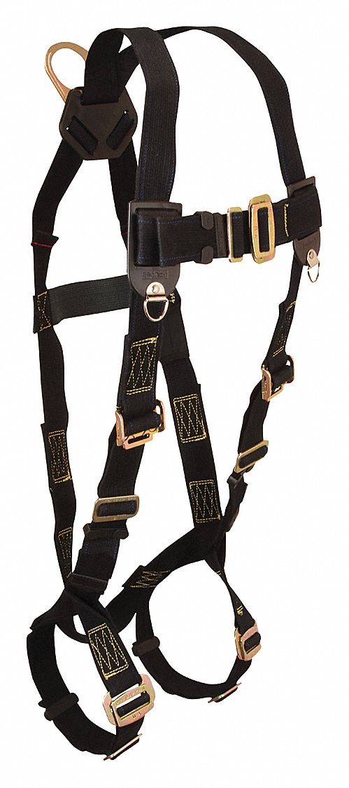 Full Body Harness: Hot Work, Vest Harness, Mating / Mating, Mating, XL, 425 lb Wt Capacity