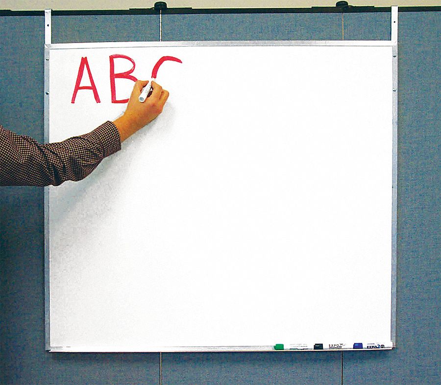 Dry Erase Board w/Hangers 36inHx42inW