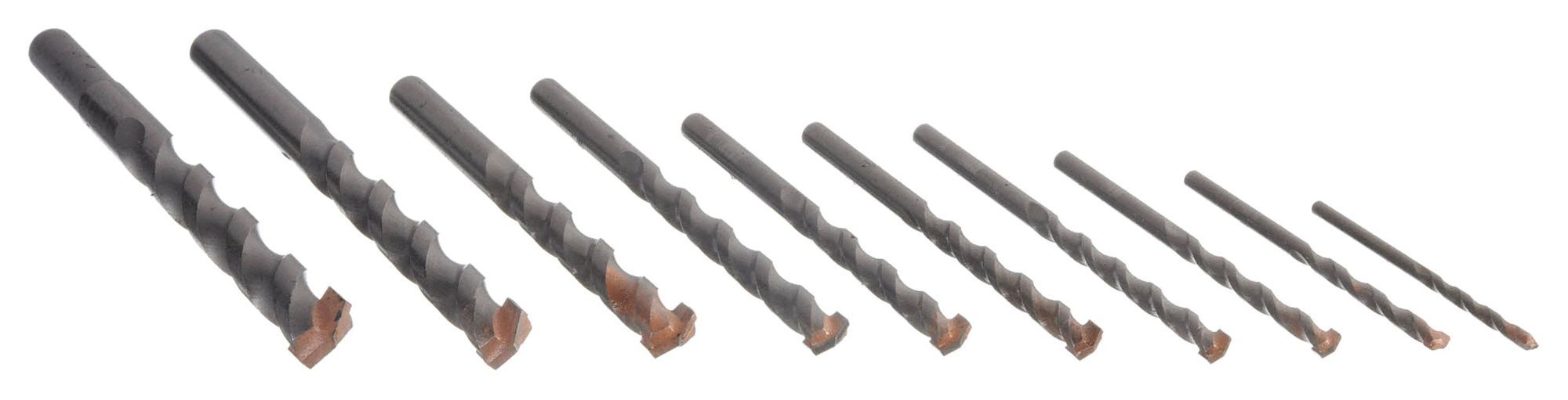 ROUND HAMMER DRILL, ¼ IN DRILL BIT SIZE, 4 IN MAX DRILLING DEPTH, 4 IN L, CARBIDE