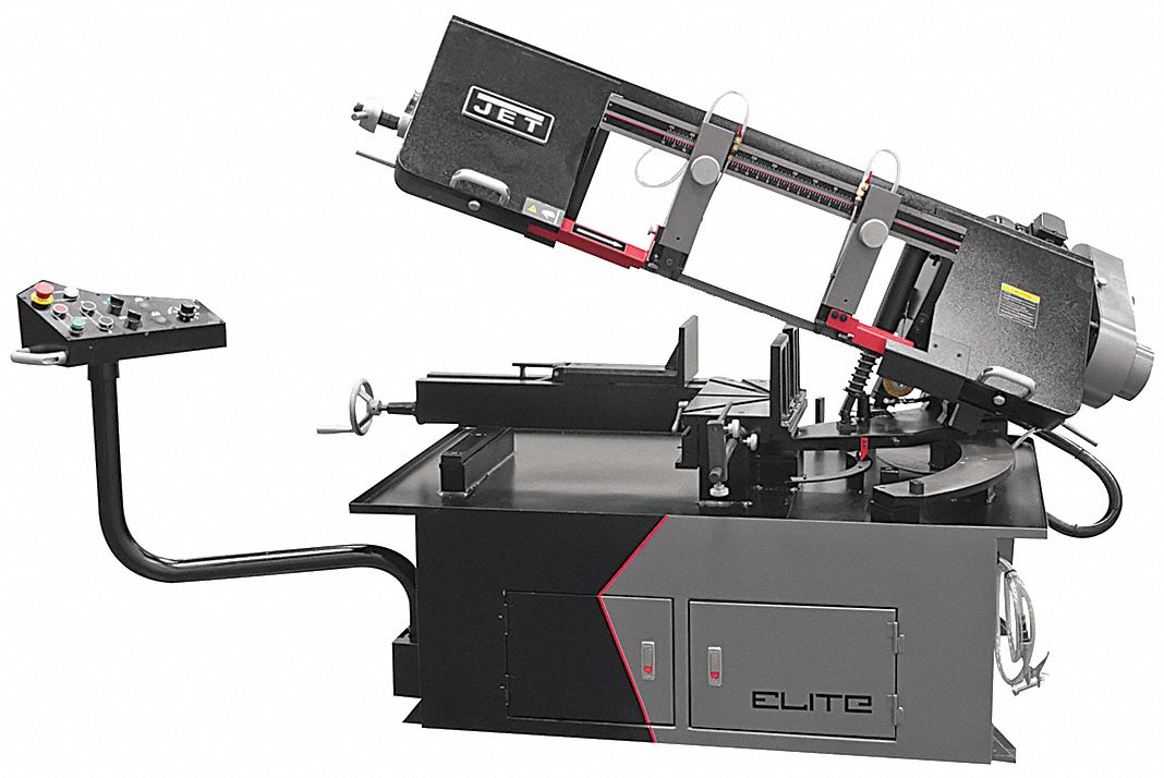 Band Saw: 10 in x 17 in, 53 to 275, 45° Left to 60° Right, 3 Phase, 230/460V AC
