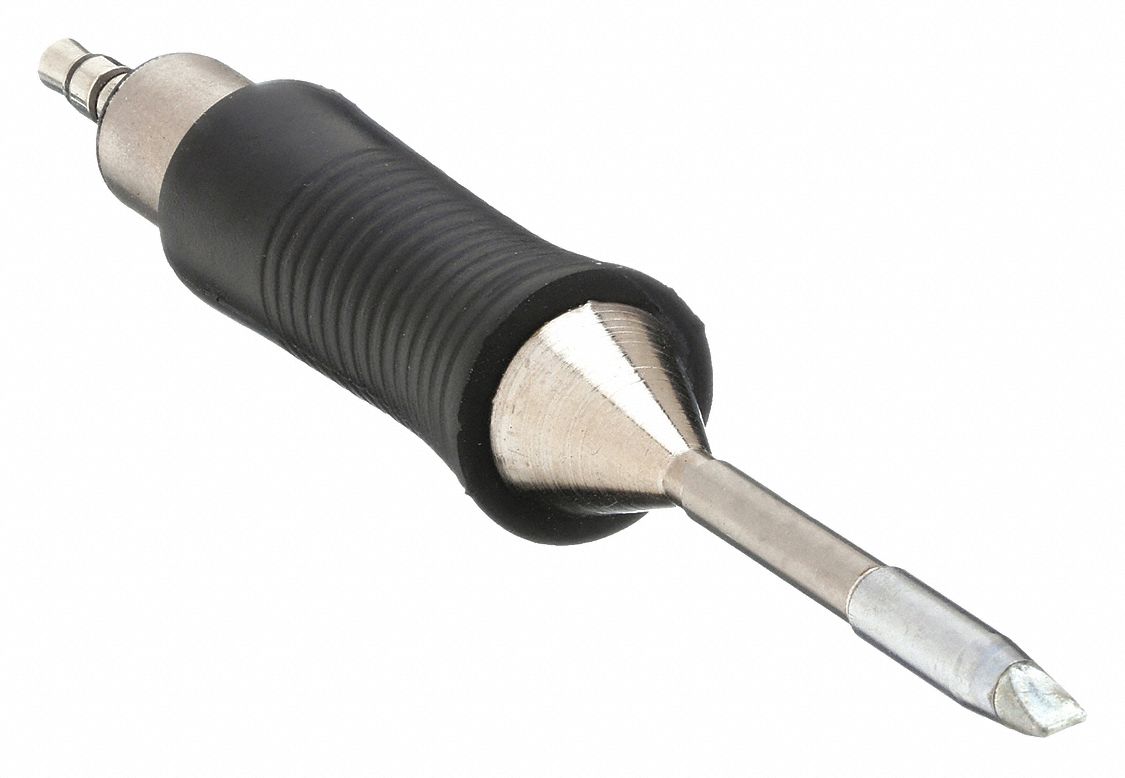 Soldering Tip: RT-MS Series, Bent Chisel, 0.8 mm W, 24 mm Lg