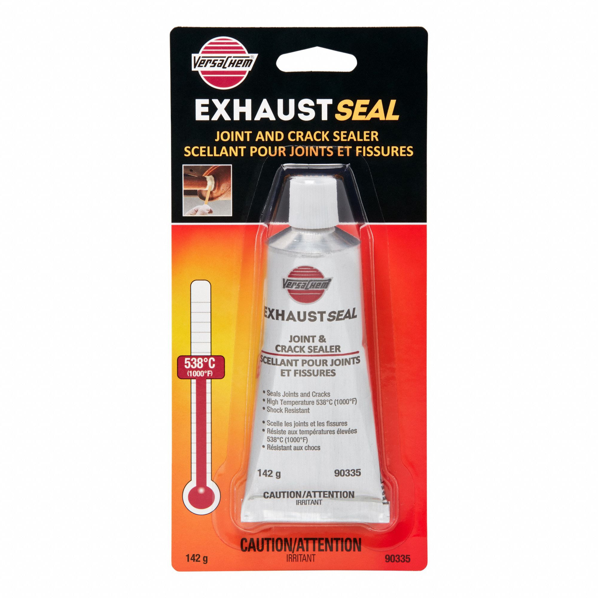 EXHAUST JOINT & CRACK SEALER, GREY, 142 G TUBE, LOW ODOUR, 1 DAY CURE, 2 HOUR WORK TIME