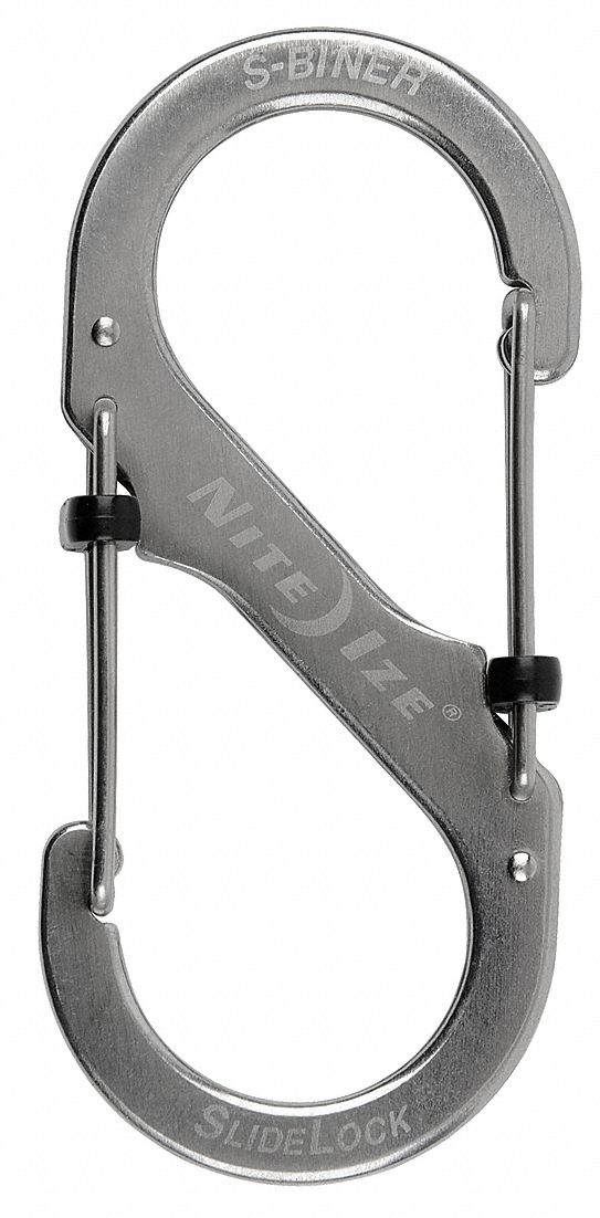 NITE IZE LSB411R3 Carabiner Clip,335/64 in.,Silver 94664026728 eBay