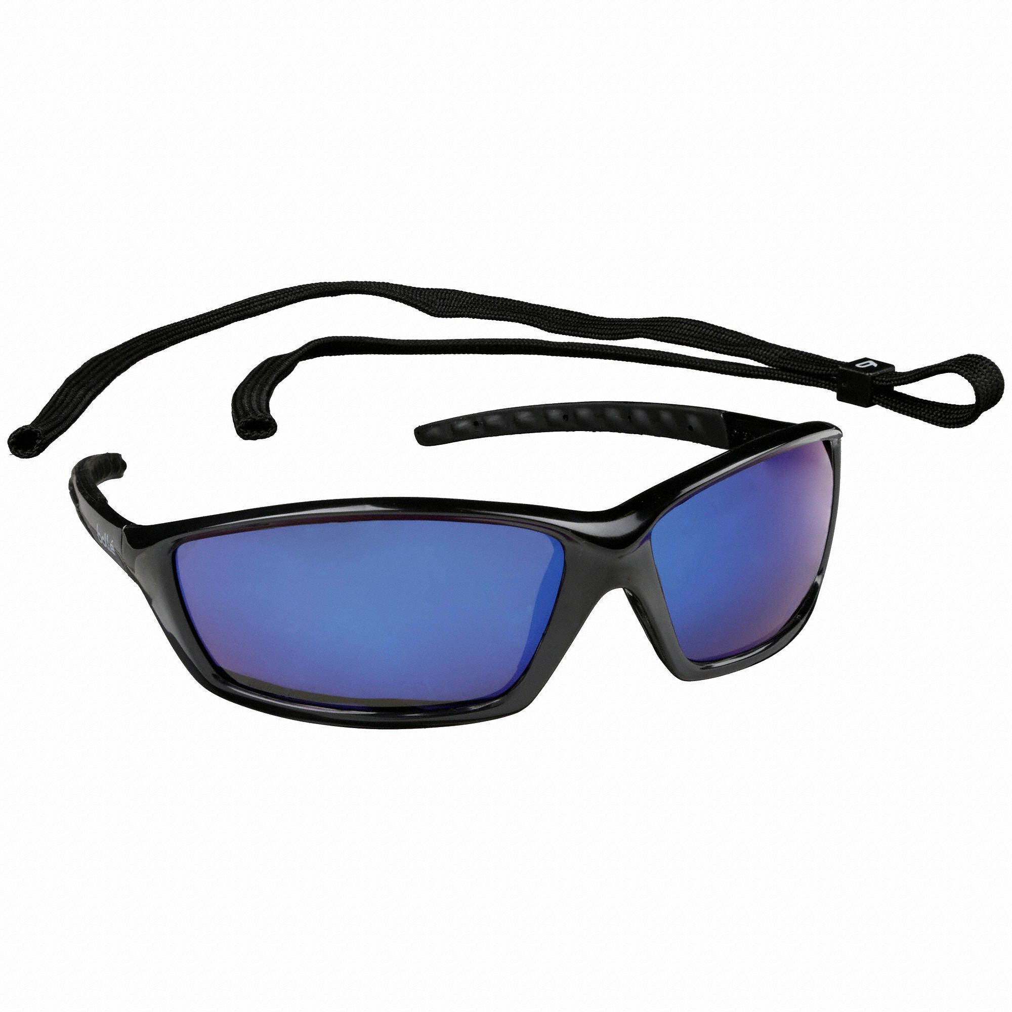 BOLLE SAFETY Safety Glasses, Blue Mirror, ScratchResist 20V74440064