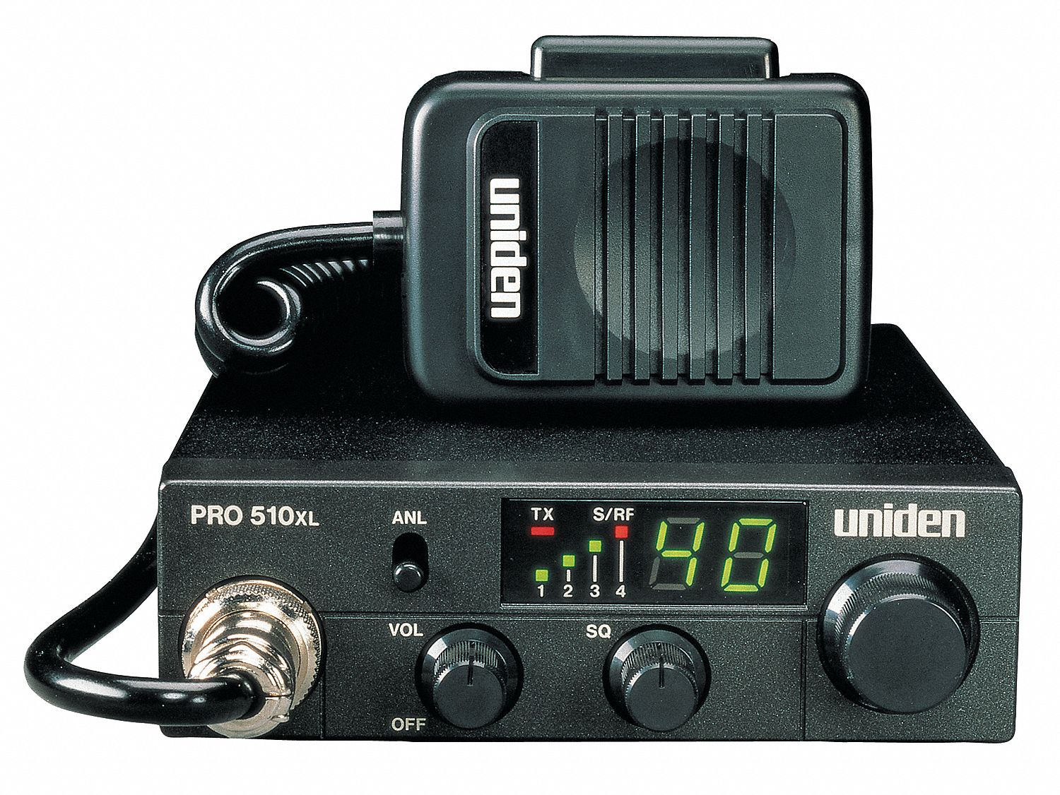 CB Radio: Mounted, Compact, 26 to 27 MHz, 4-Pin