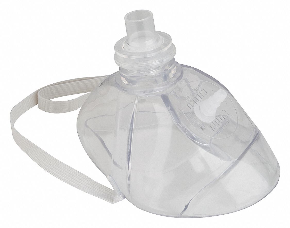 CPR Mask Adult Child Clear 4 Pieces