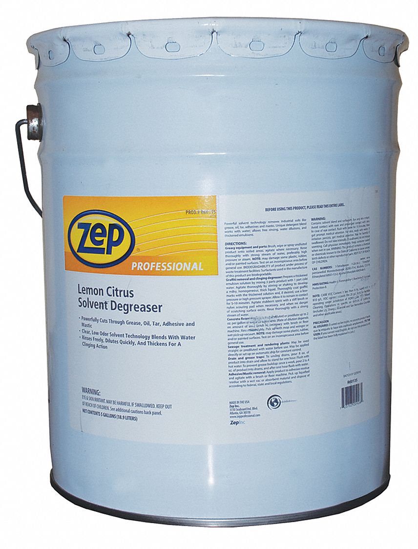 ZEP PROFESSIONAL Solvent Cleaner/Degreaser, 5 gal. Pail 20VA20R60135