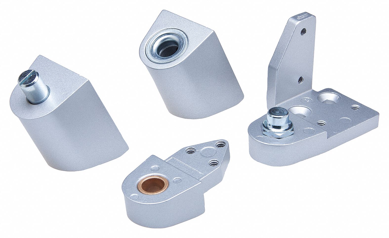 Pivot Hinge: Aluminum, 2 13/16 in Leaf Ht, 1 5/16 in Leaf Wd