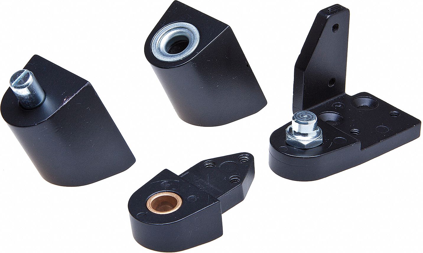 Pivot Hinge: Aluminum, 2 13/16 in Leaf Ht, 1 5/16 in Leaf Wd