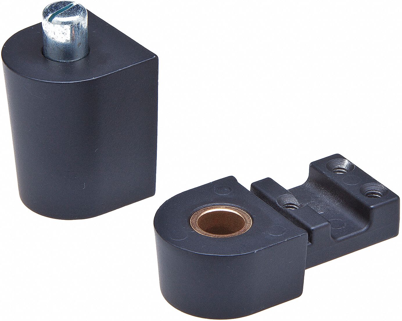 Pivot Hinge: Aluminum, 2 3/8 in Leaf Ht, 1 7/16 in Leaf Wd