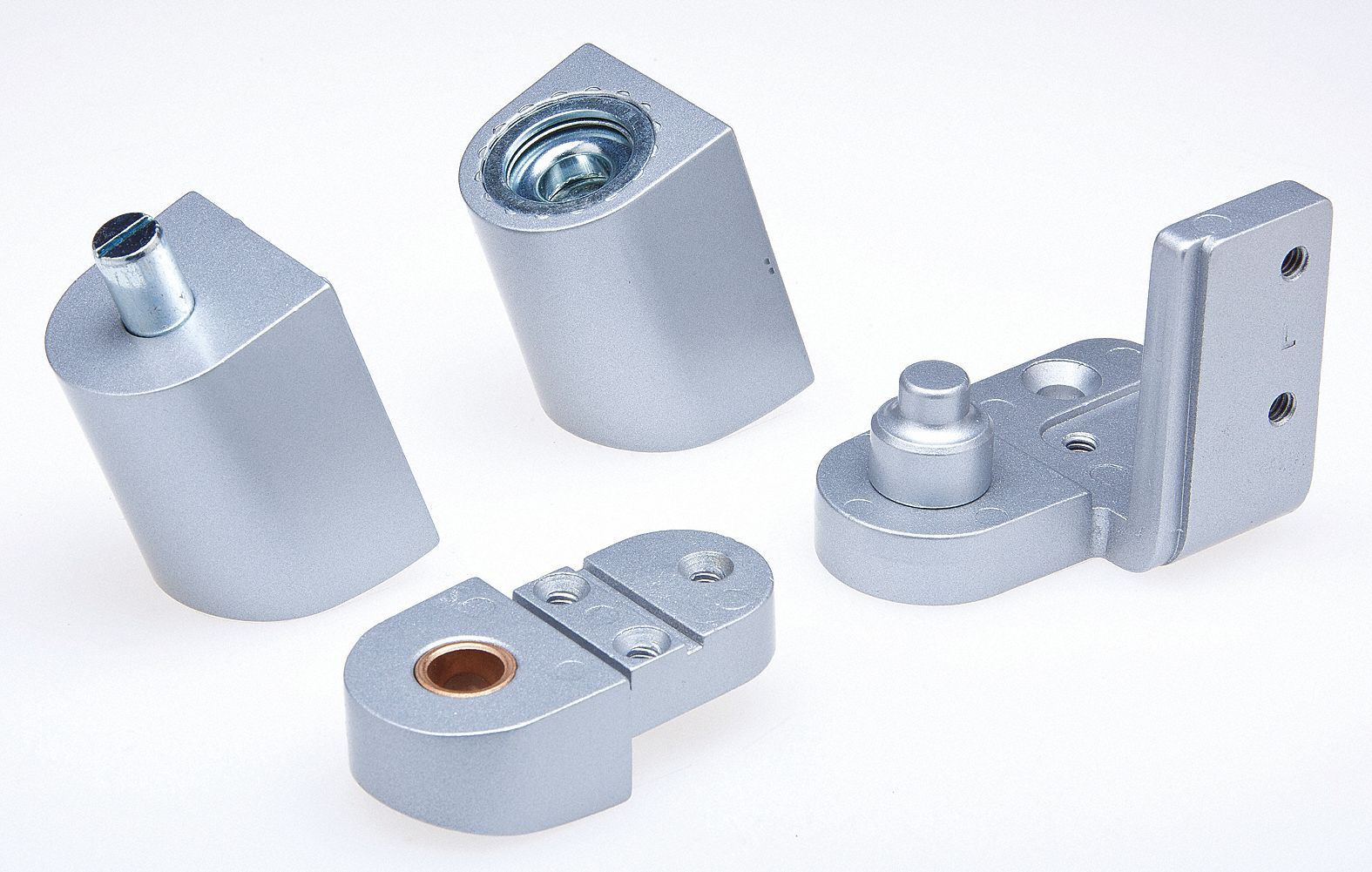 KABA ILCO Right Hand Pivot Hinge, Half Surface Mounting, Aluminum