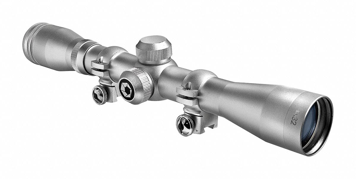 BARSKA Rifle Scope, 4x Magnification, 32 mm Objective Lens, 30/30