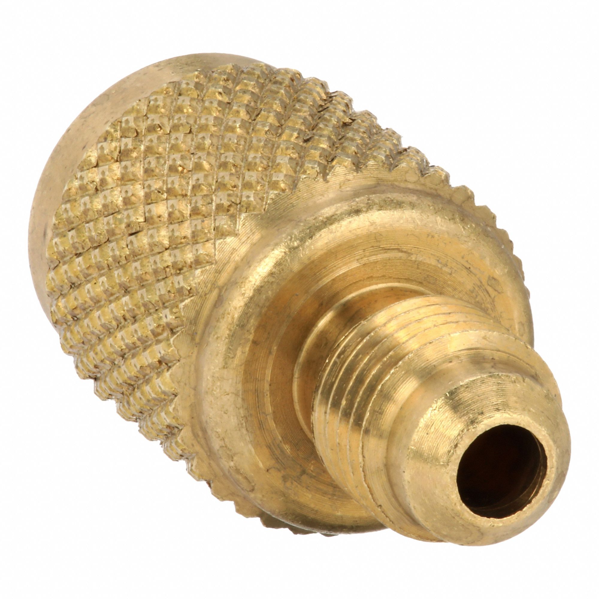 Adapter: 3 in Lg, 180° Angle, Input 1/4 in Male SAE Right-Hand, A2L Compatible