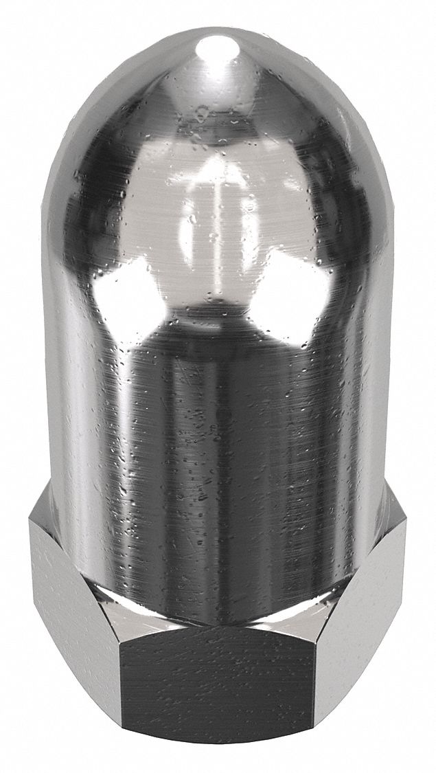 CpNt, FltHgCrn, Plsh, SSt, 3/8"-16, 1.3125", 1