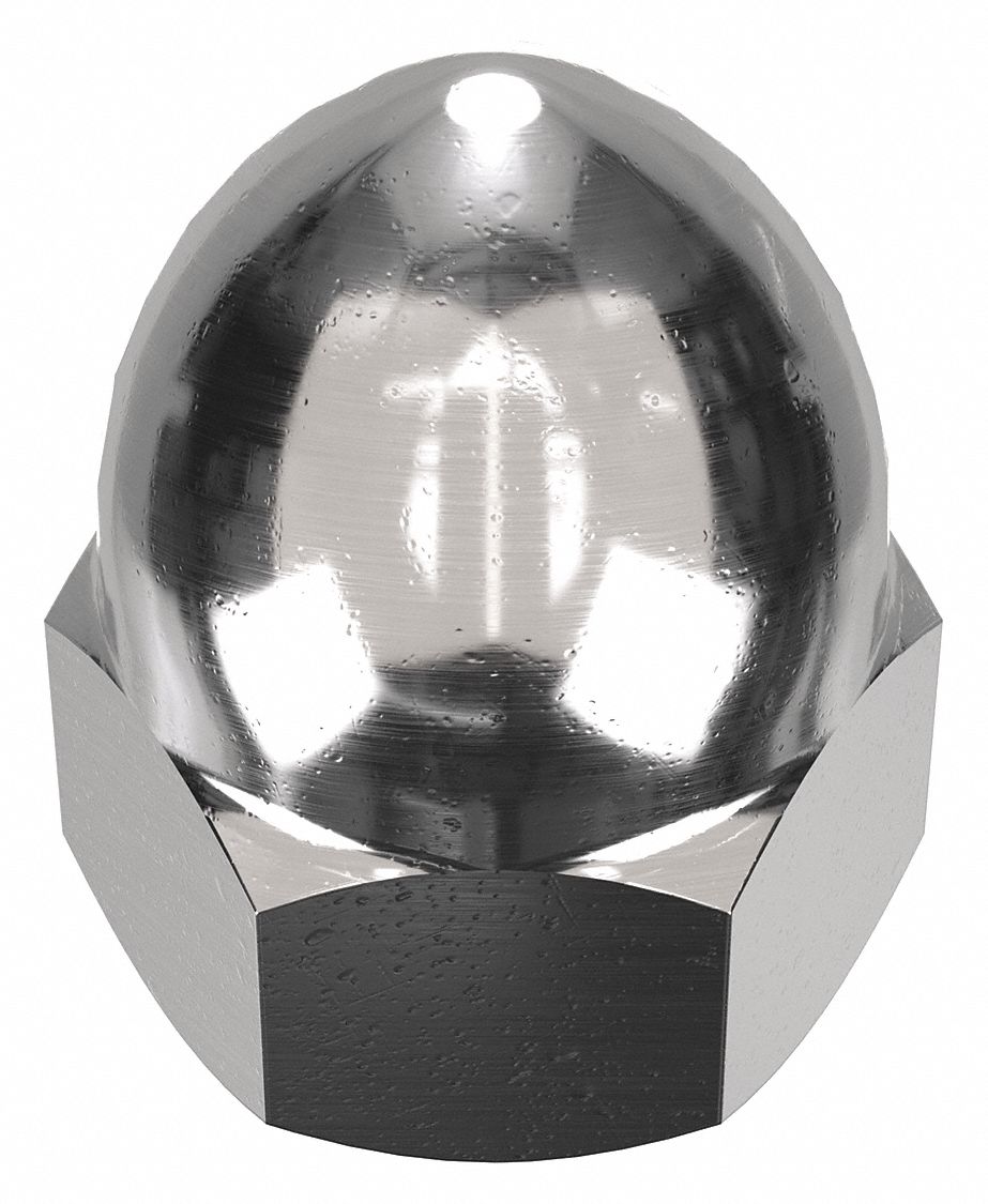 CpNt, HgCrn, Plsh, SStl, 1/2"-13, 1 1/32", 1PK