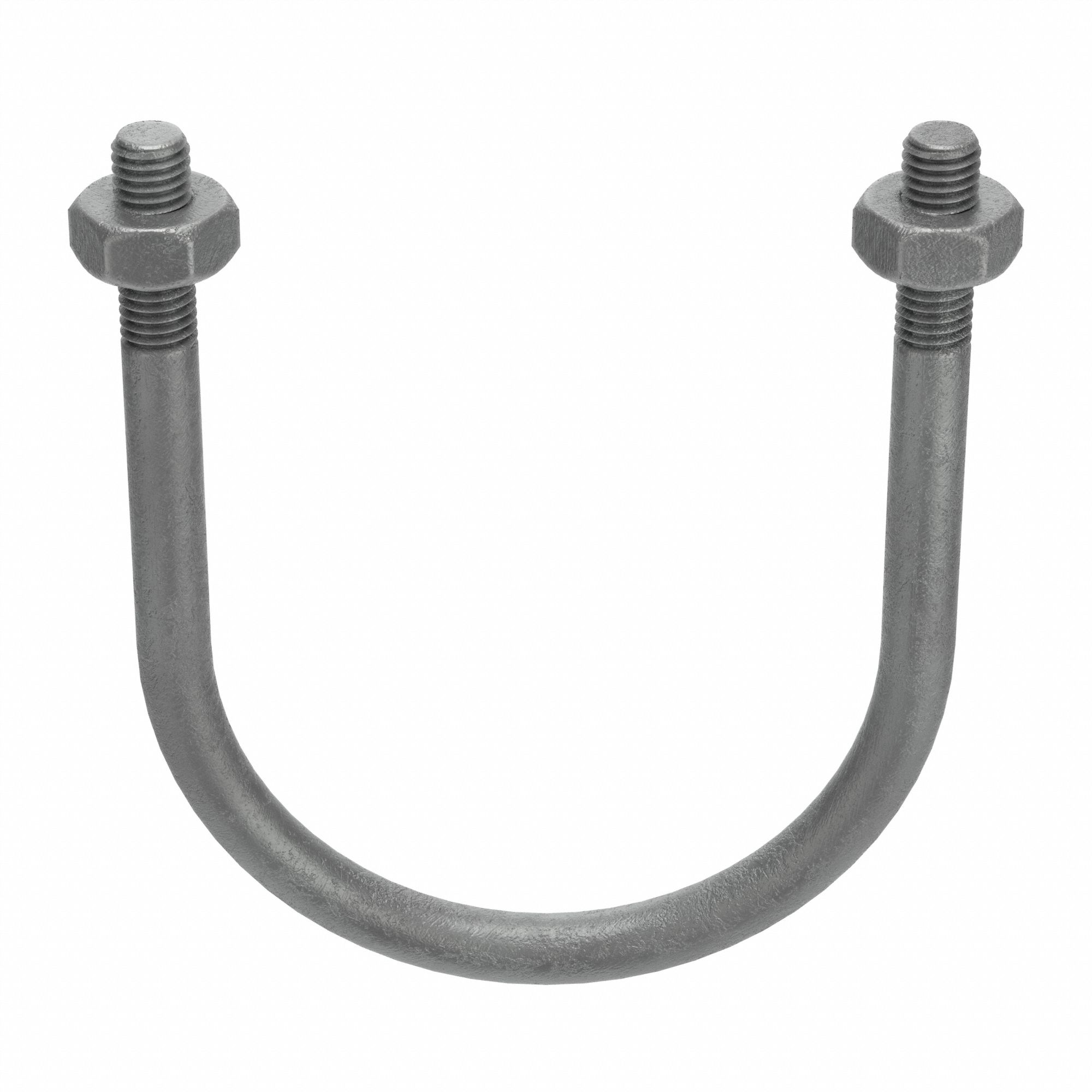 U-Bolt, Round, Low Steel, 1/2-13