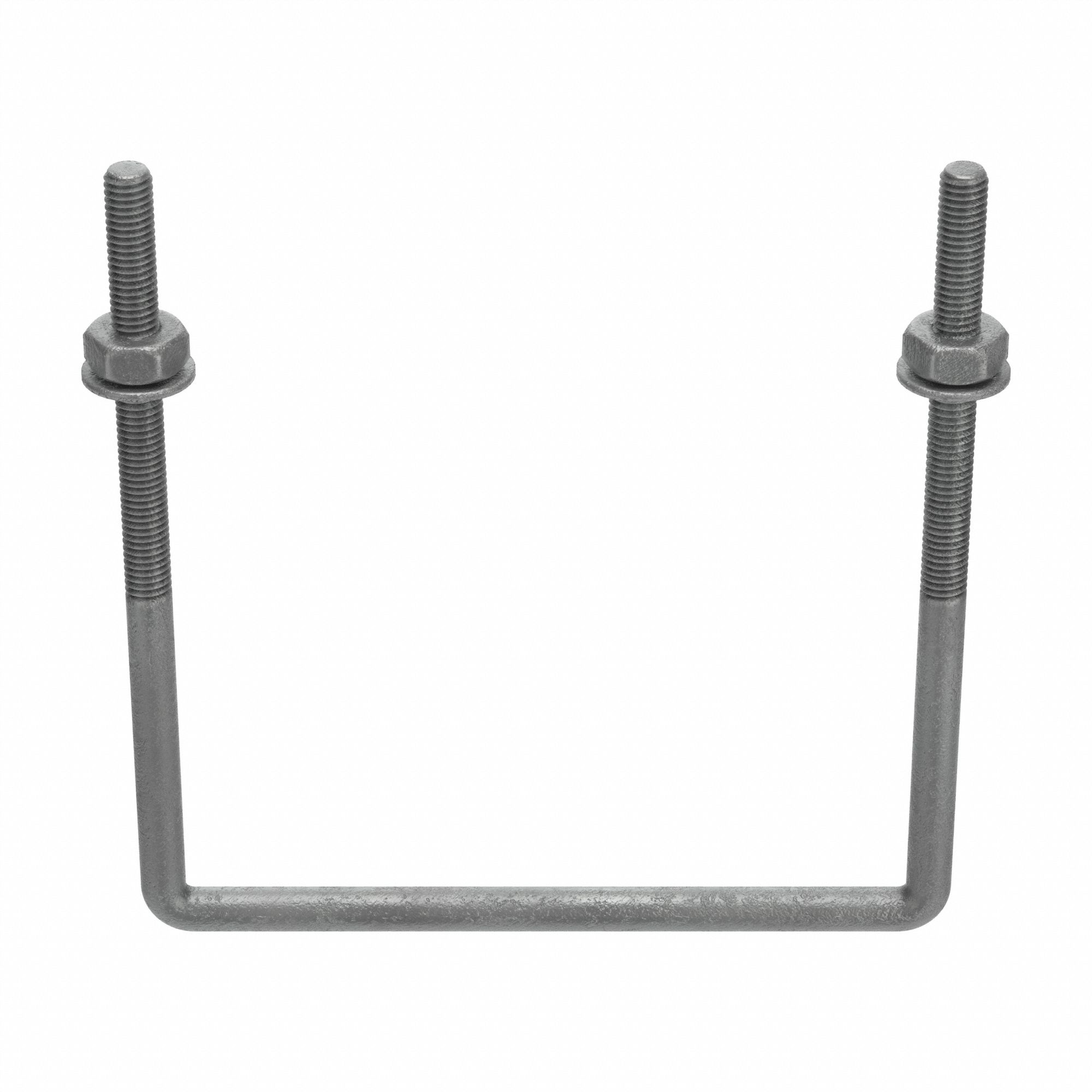 U-Bolt, Square, Low Steel, 3/8-16